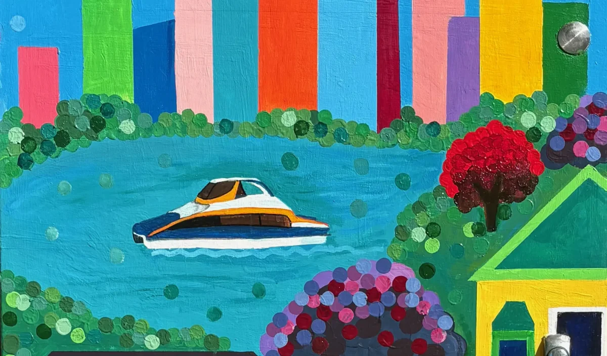 Confetti over New Farm